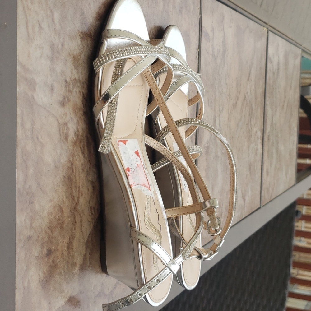 Silver sandals